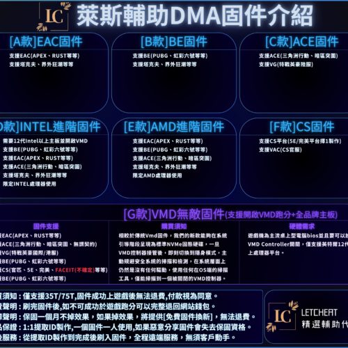 [Rainbow6虹彩六號]DMA-輔助軟體 | Demoncore / JJBOYS | Letcheat萊斯遊戲外掛/輔助商城