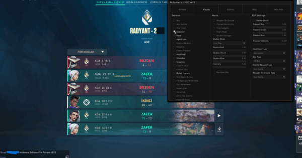 [極致暴力] Valorant特戰英豪-VGC私人外掛 | 透視 自瞄 換膚 陀螺 無後座 無擴散 巨大槍 解鎖皮膚 解鎖吊飾 第三人稱 人物發光 自動開槍 自動連跳 自動選角 自動刷頻 刪除閃光 刪除煙霧 靈魂出竅 彩虹準心 頂級牆體辨識